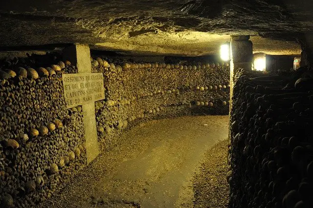 The Cask of Amontillado by Edgar Allan Poe takes place in catacombs